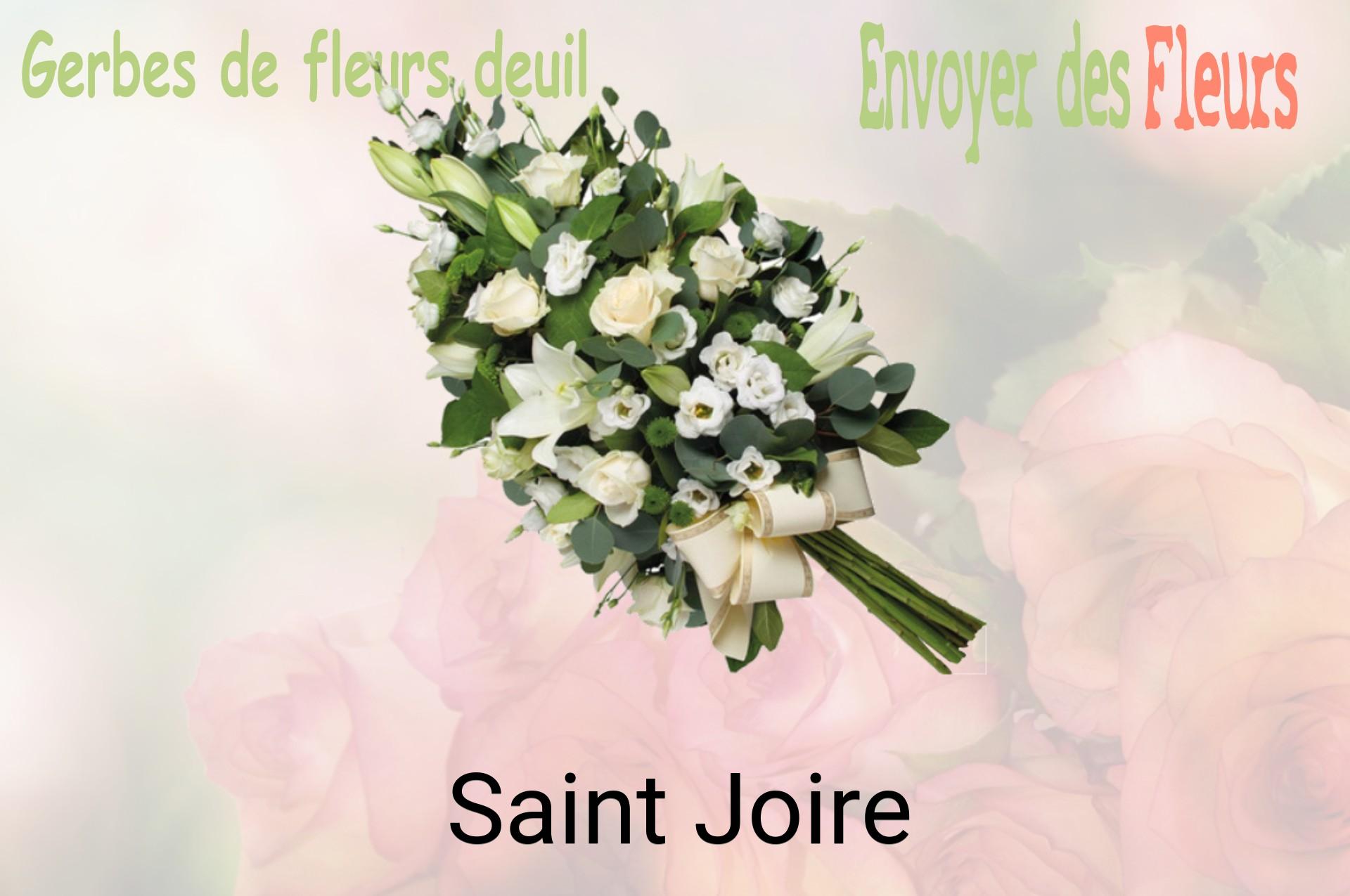 Gerbe de fleurs de deuil livrée à Saint-Joire